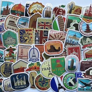 World Explorer Set stickers,Vinyl Stickers,10-50 Pcs Random pack, FREE Shipping , Laptop stickers, Water bottle sticker..Waterproof stickers