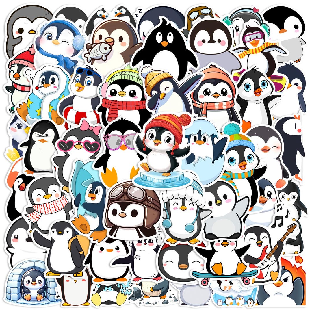 Peguin Sticker Penguin Stickers,vinyl Stickers,10-50 Pcs Random Pack, FREE Shipping ...