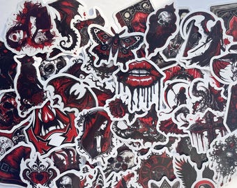 Gothic bloodlines stickers,Vinyl Stickers,10-50 Pcs Random pack, FREE Shipping , Laptop stickers, Water bottle sticker..Waterproof stickers
