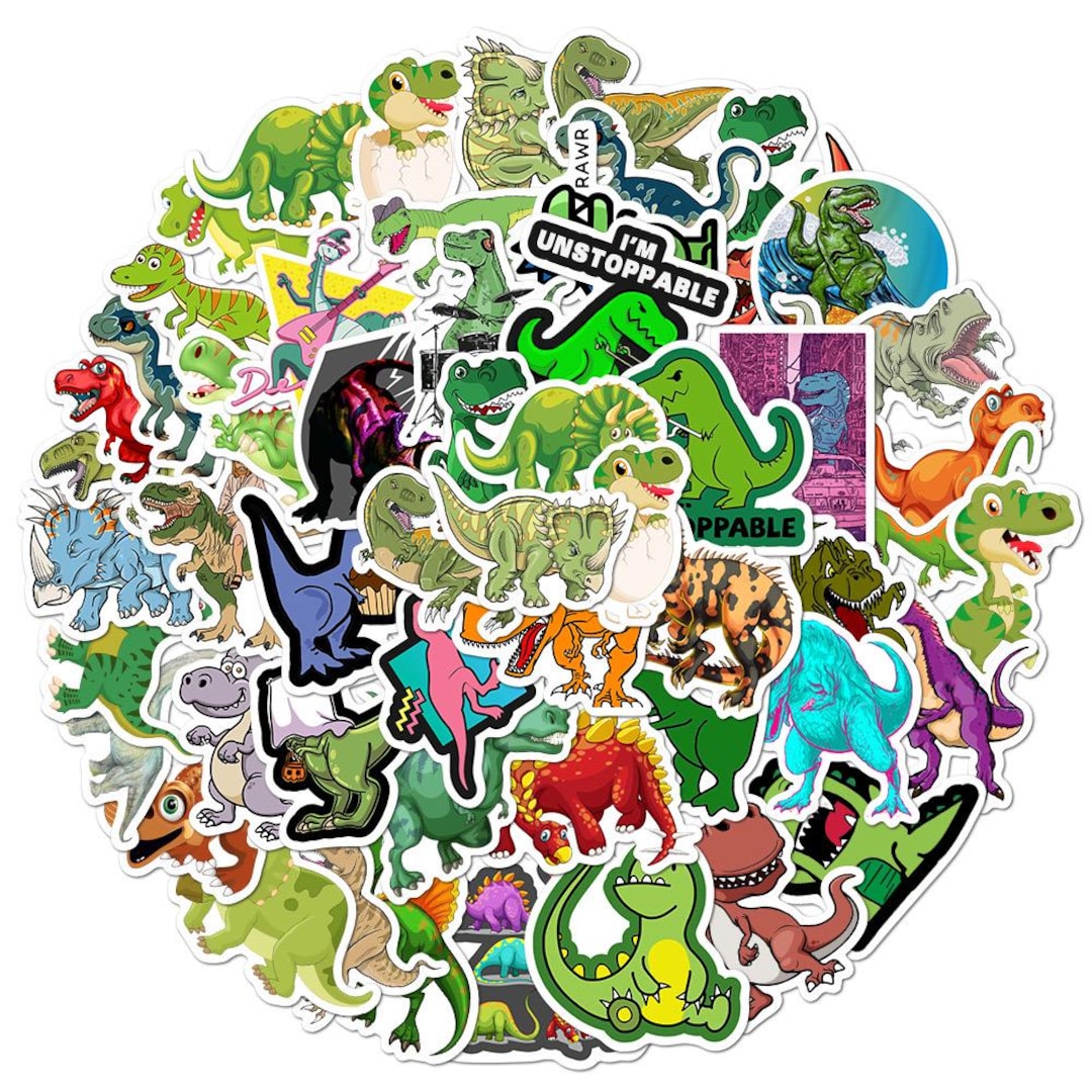 Dinosaur Time Rover Sticker Dinosaur Stickers,vinyl Stickers,10-50 Pcs Random Pack, FREE Shipping ...