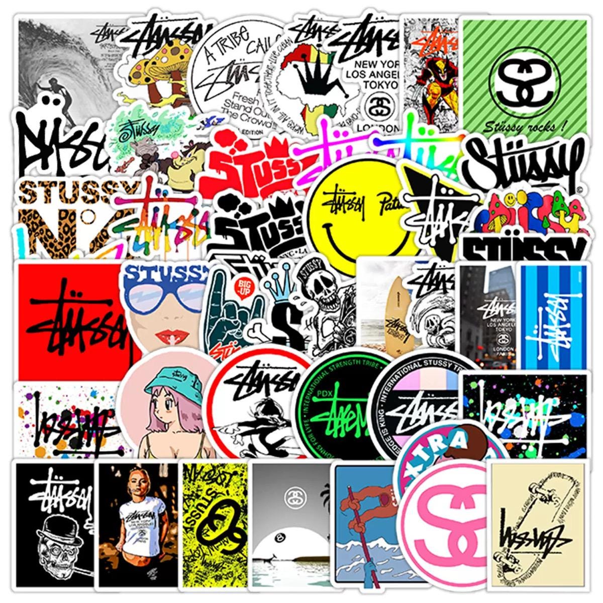 Street Sketch Stickers,25-50 Pcs Random Pack, FREE Shipping , Laptop ...