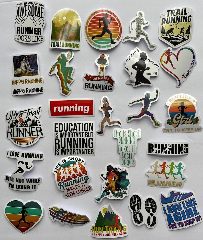 Run Sticker Design Running Stickers,vinyl Stickers,10-50 Pcs Random Pack, FREE Shipping ...