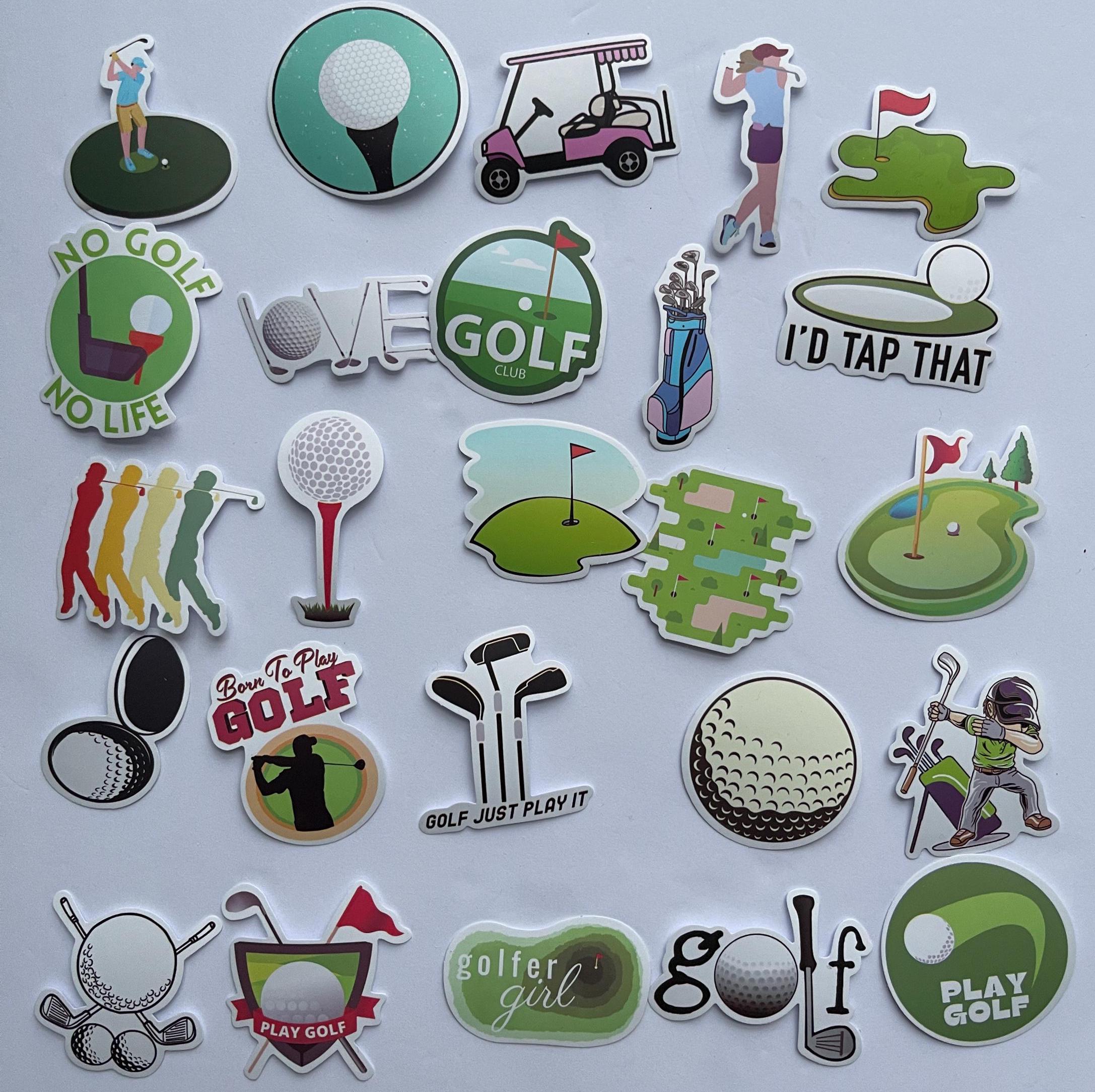 Golf Stickers,vinyl Stickers,10-50 Pcs Random Pack, FREE Shipping ...