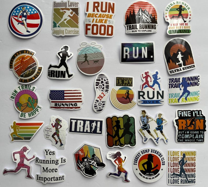 Run Sticker Design Running Stickers,vinyl Stickers,10-50 Pcs Random Pack, FREE Shipping ...