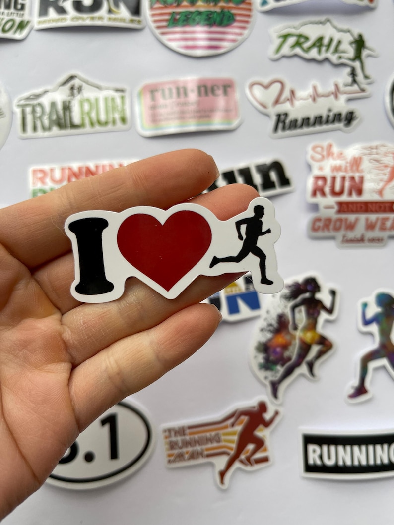 Running One Sticker Running Stickers,vinyl Stickers,10-50 Pcs Random Pack, FREE Shipping ...