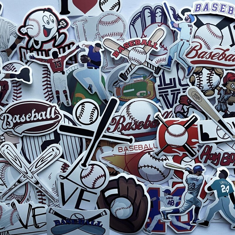 Baseball Stickers - Etsy