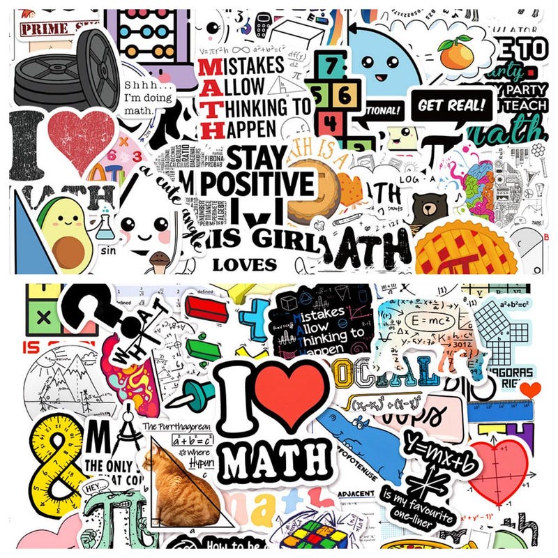 Math Stickers - Etsy