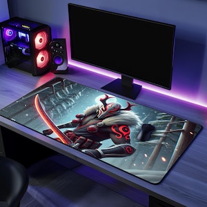 Juggernaut DOTA 2 Gamer Desk Mat, Best Hero Version, Gaming Accessories & Decor, Computer Desk Pad for Geek Gifts