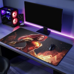 Lina DOTA 2 Mouse Pad - Customizable Gaming Mousepad, Office Decor & Gift for Superhero Fans, Home Office Essentials