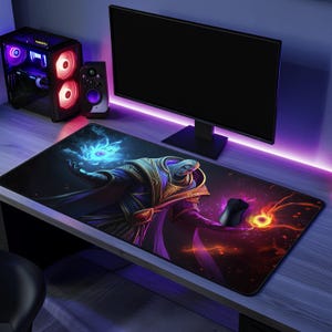Invoker DOTA 2 bureaumat | Gamingmuismat en kantoordecoratie | Magisch gamercadeau en computeraccessoire