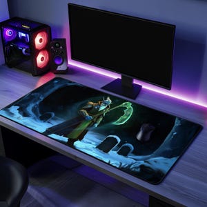 Necrophos DOTA 2 Gaming Mouse Pad | Unique DOTA 2 Hero Desk Accessory | Perfect Gift for Gamers & Fantasy Decor