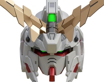 Transforming Gundam RX-0 Unicorn Helmet - 3D Printed