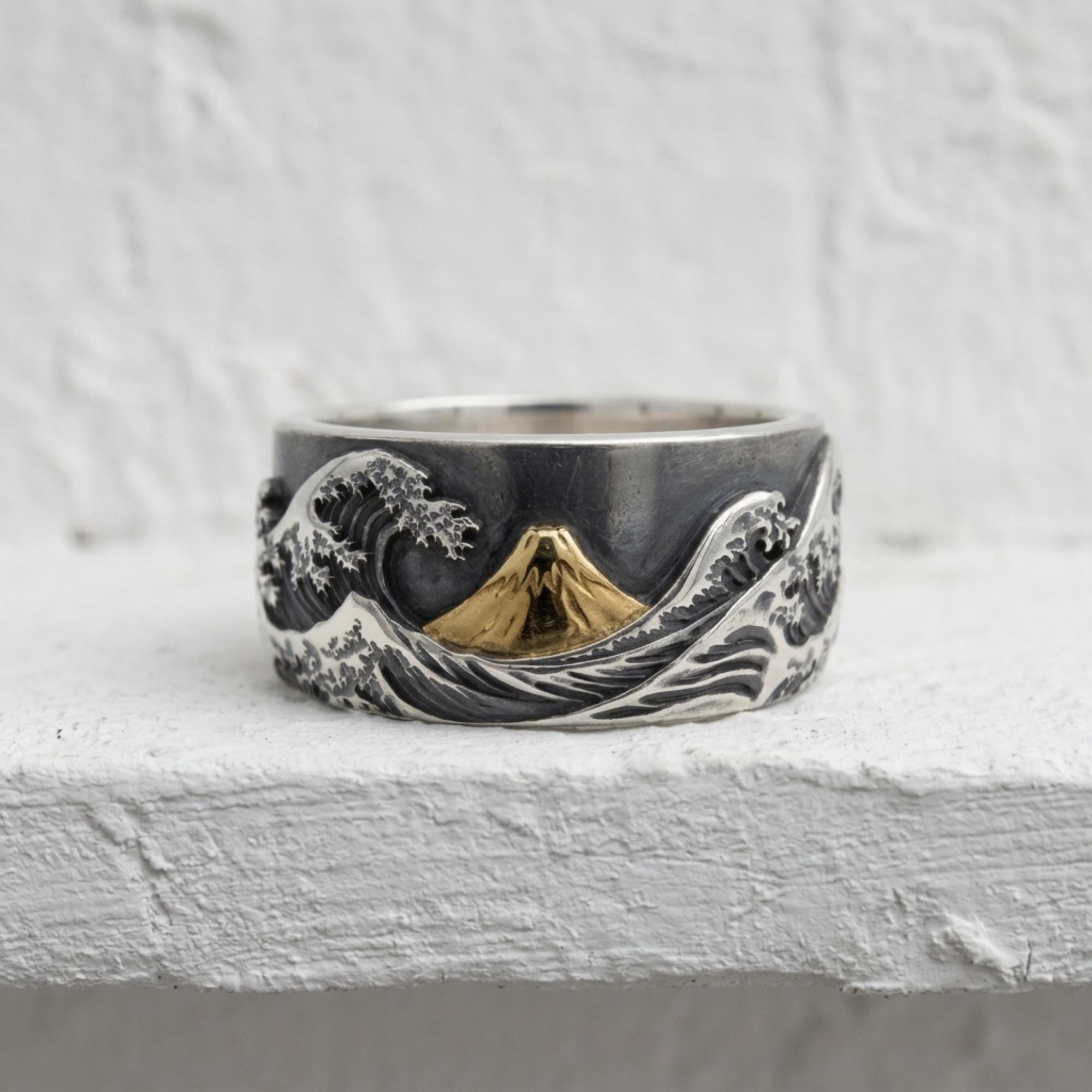 Mount Fuji Mens Ring - Etsy