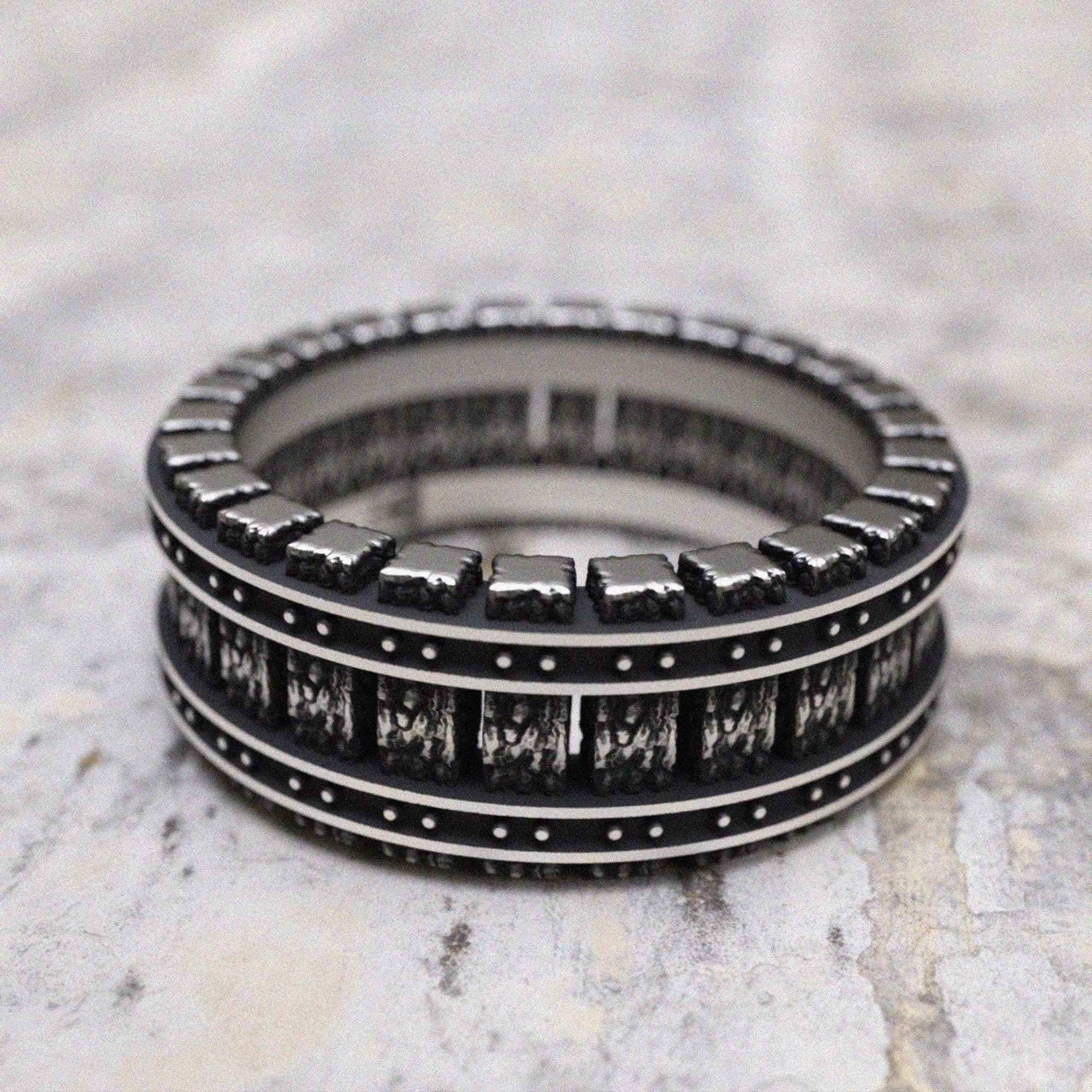 指輪・リング BLENDOFF Railroad Ring Silver 925 Railroad Ring Sterling Silver, Train Track Band Design