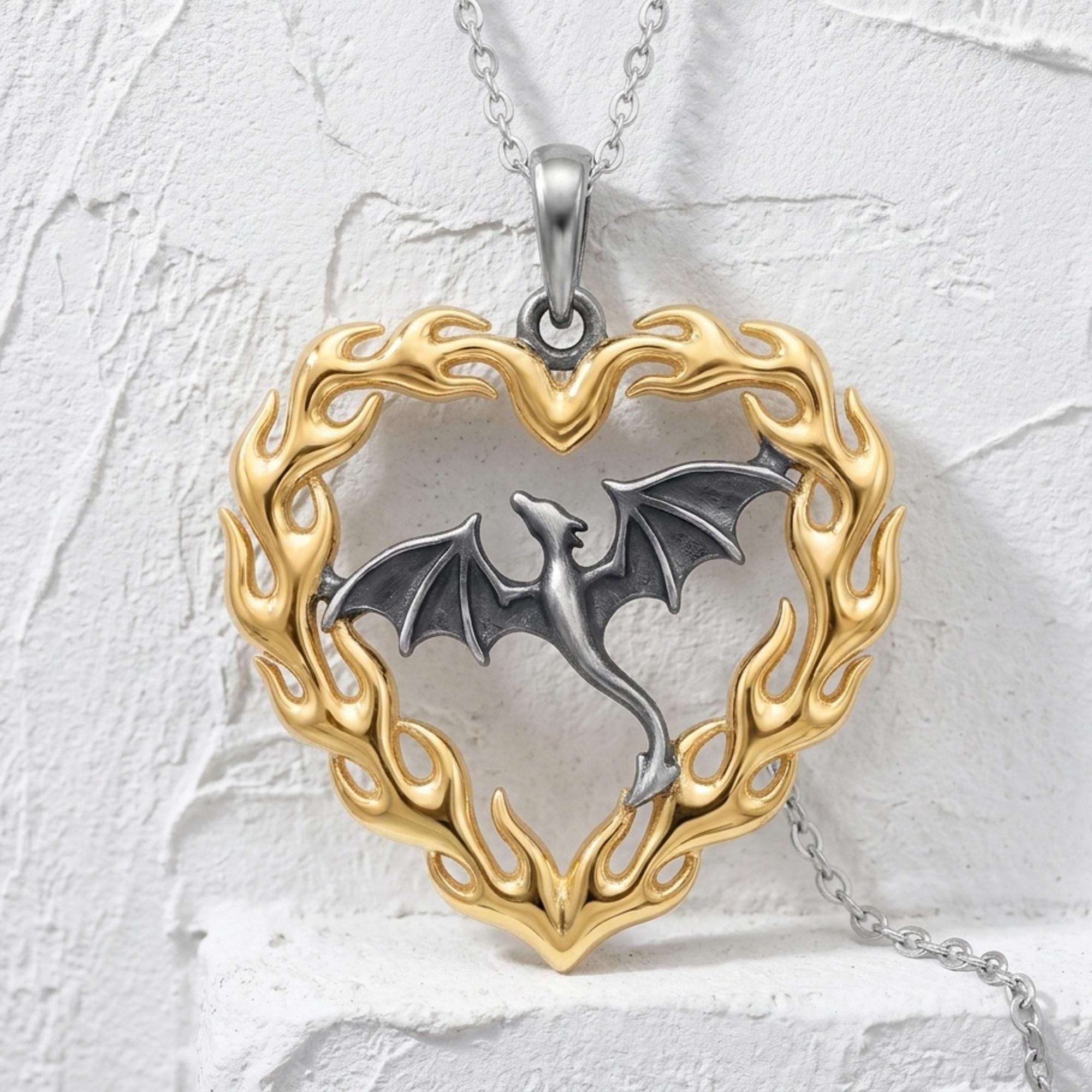 Two Dragons Heart - Etsy