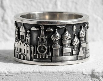 ロシアのヴィンテージリング |ロシア コイン リング ルーブル | БАНК