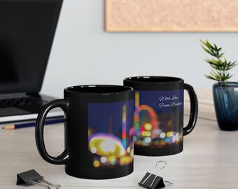 Coney Island Lights Black Mug (11oz, 15oz)