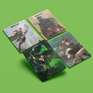 4 Card 1/1 Elf Warrior Token Set