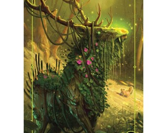 Elemental Token */* - Green Elk (4x)