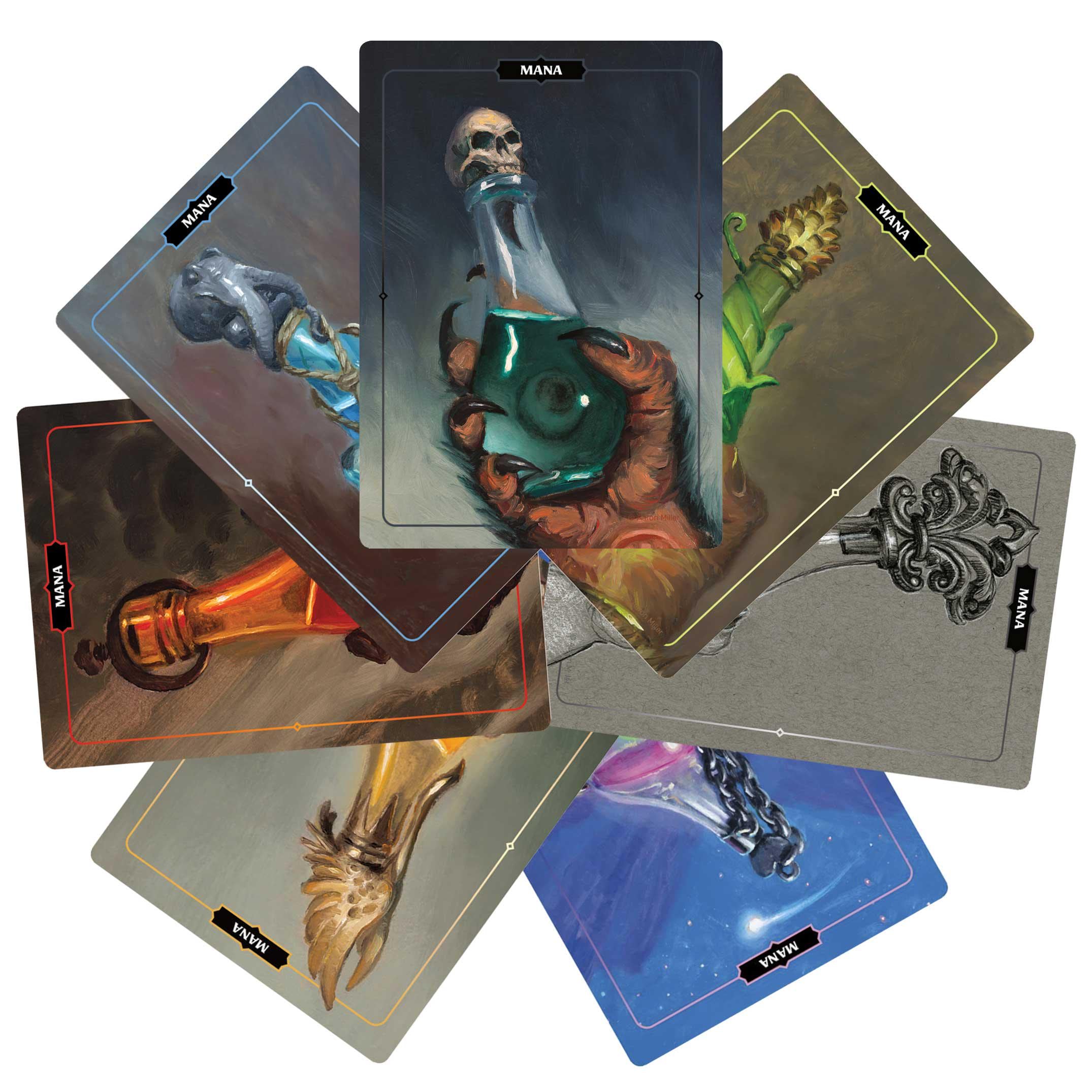 7 Card Mana Token Set - Etsy