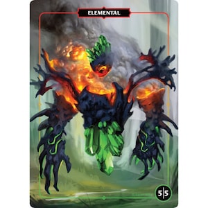 Elemental Token 5/5 - Felfire (4x)