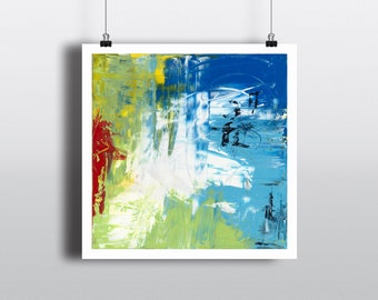 Colorful Abstract - Giclee Print 20x20 inch, abstract Print, Abstract  art