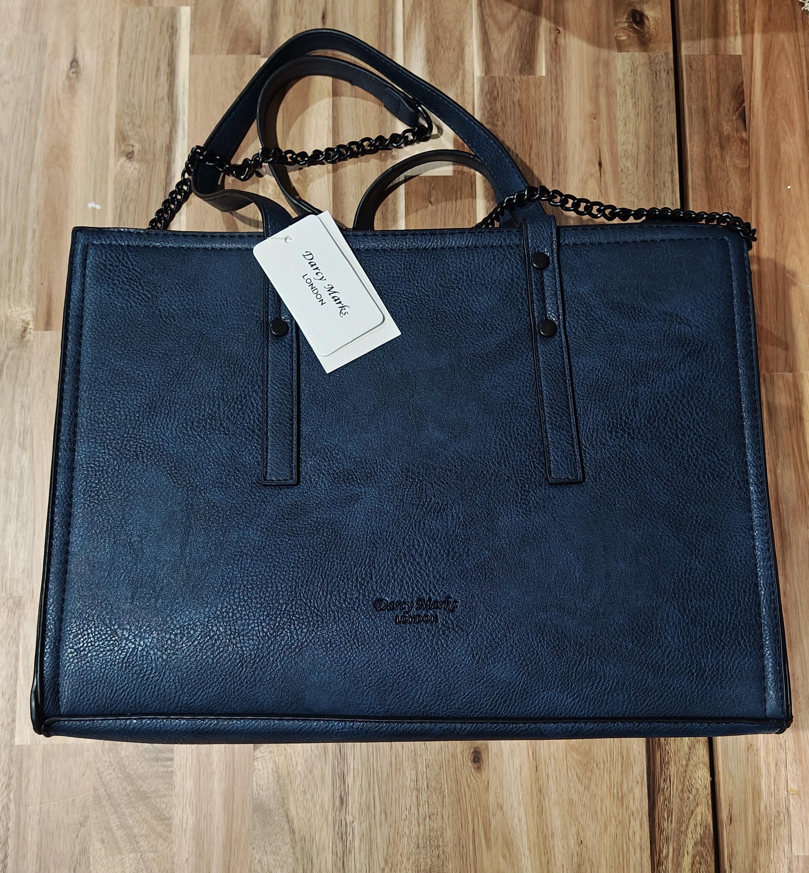 Darcy Marks London Navy Blue Large Tote Bag/purse - Etsy