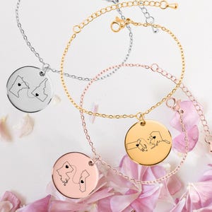 Personalized State Bracelet • Two Home Bracelet Relationship Gift • State to State Couples Bracelet • Long Distance BFF Gift Coin Bracelet