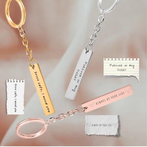Echte handgeschreven sleutelhangercadeau • Gepersonaliseerde handtekeningsleutelhanger • Gepersonaliseerde handgeschreven sieradencadeau • Ter nagedachtenis aan aandenken • Goud