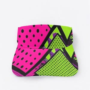 Golf Visor - Tennis Visor - Golf Gift - Tennis Gift - Adjustable Sports Visor - 90s Retro Sports Visor - Stylish & Functional Sports Visor