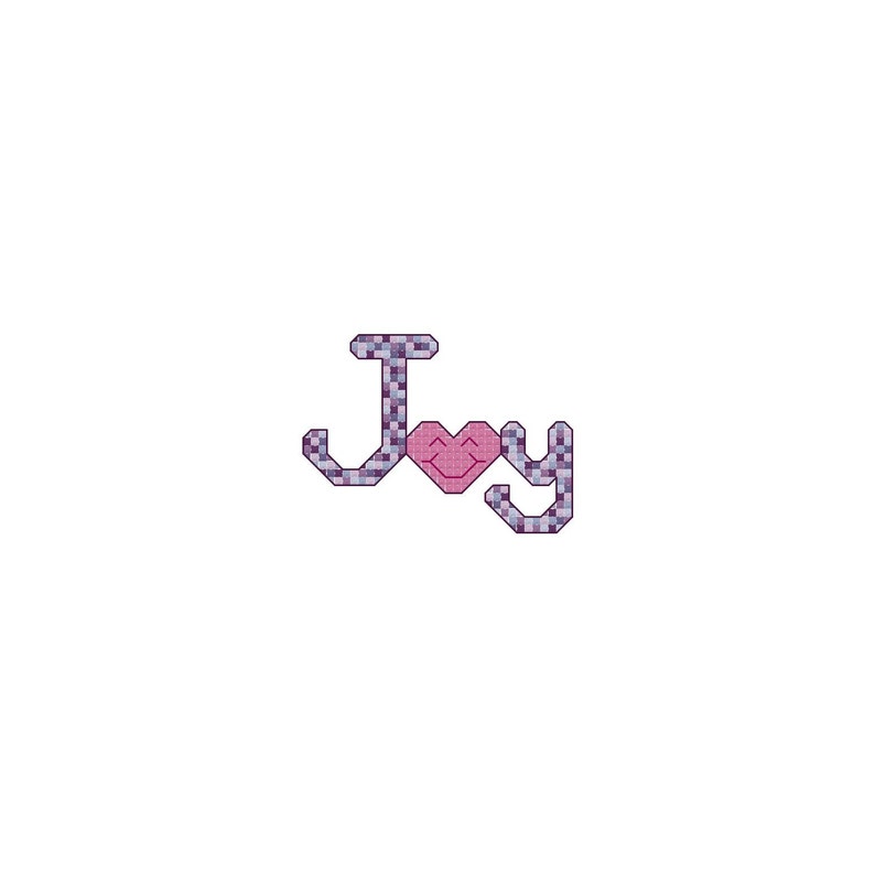Joy Cross Stitch Pattern PDF Digital Download image 3