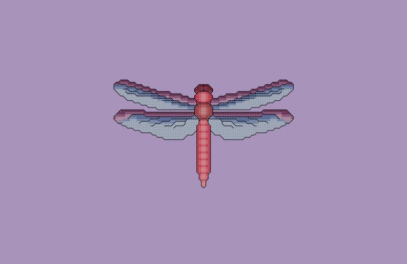 Dragonfly Cross Stitch Pattern PDF Digital Download image 2