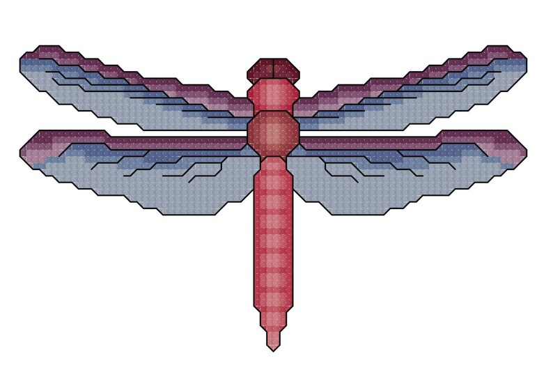 Dragonfly Cross Stitch Pattern PDF Digital Download image 5