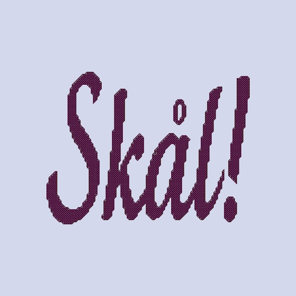 Skal Cross Stitch Pattern PDF Digital Download