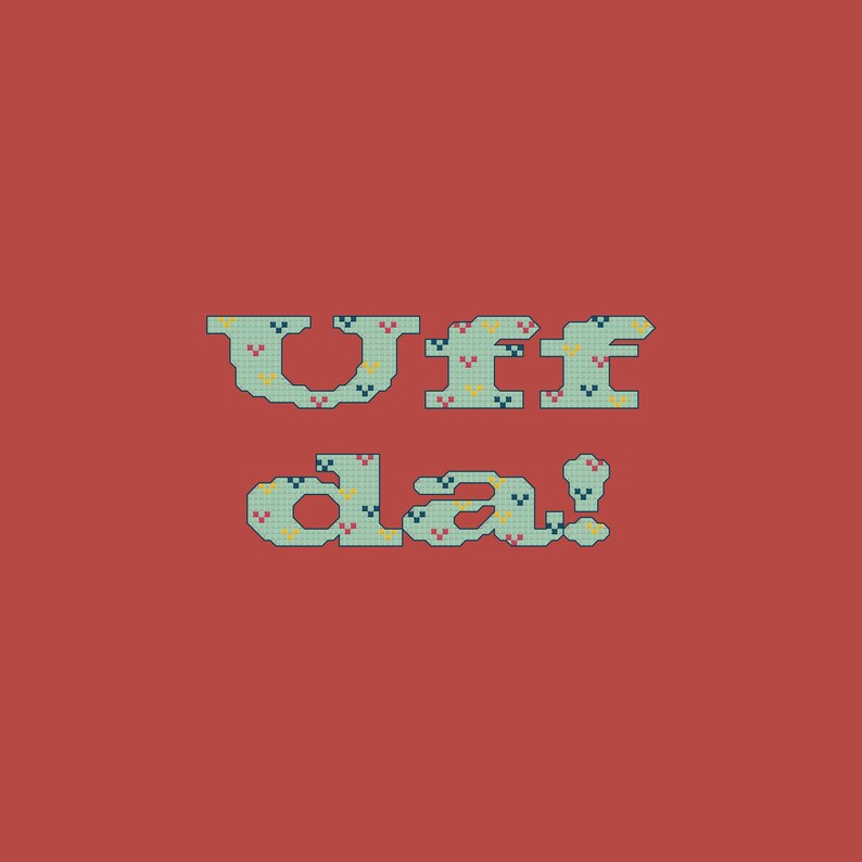 Uff da Cross Stitch Pattern PDF Digital Download image 5