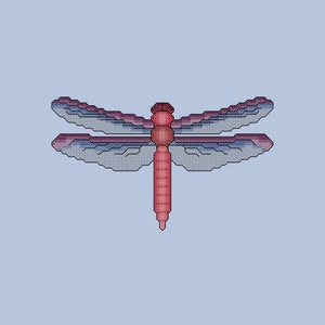 Dragonfly Cross Stitch Pattern PDF Digital Download image 1