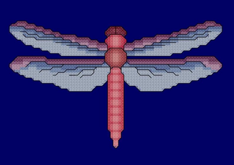 Dragonfly Cross Stitch Pattern PDF Digital Download image 4