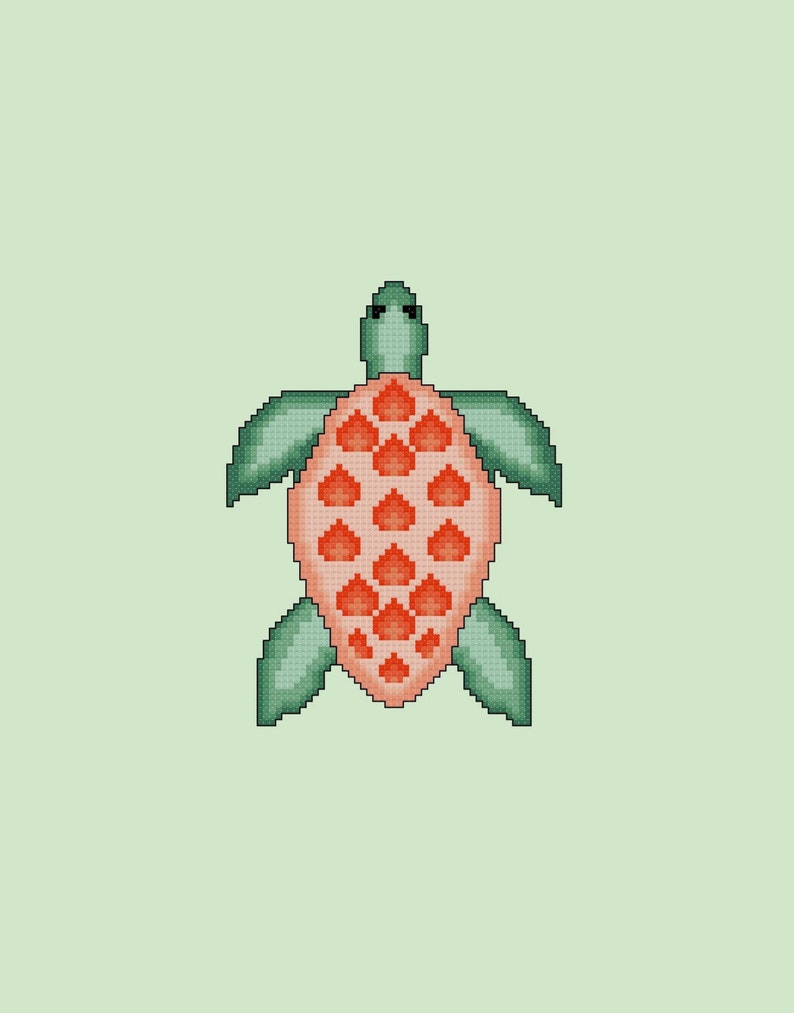 Sea Turtle Cross Stitch Pattern PDF Digital Download - Etsy