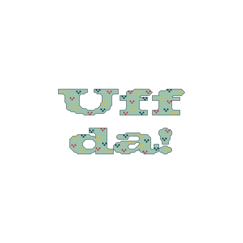 Uff da Cross Stitch Pattern PDF Digital Download image 2