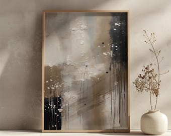 Wabi Sabi japandi wall art beige modern home,desing print digital frame image.