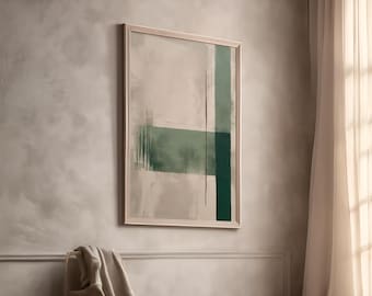 wabi sabi wall art japandi green acryl decor modern home
