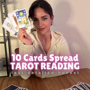 Lectura de Tarot a la misma hora con 10 cartas / Lectura psíquica precisa para el amor, el trabajo, el futuro, la lectura de la mente, 3 preguntas respondidas rápidamente