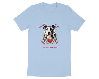 Personalized Dog Lover Shirt, Custom Pitbull Shirt, Dog Rescue Tee, My Pitbull My Life, Adopt Rescue Love, Custom Pet Name T-Shirt