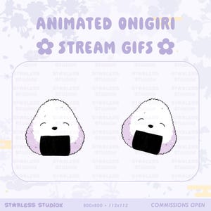 Alerta animado de Onigiri fofo Transmita Discord Twitch