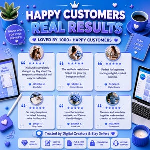 49 000+ digitala planerarpaket 2026, redigerbara Canva PLR MRR-planerare, GoodNotes Notability, daglig veckojournal MRR bild 3
