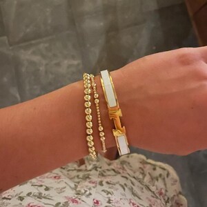Plain Gold Bracelet 6mm