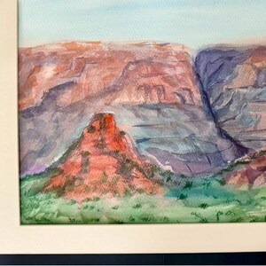 Sedona Tranquility Original Watercolor Painting | Arizona Red Rock Art