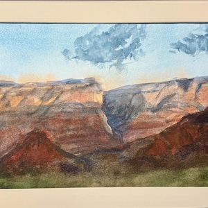 Sedona Tranquility Original Watercolor Painting | Arizona Red Rock Art