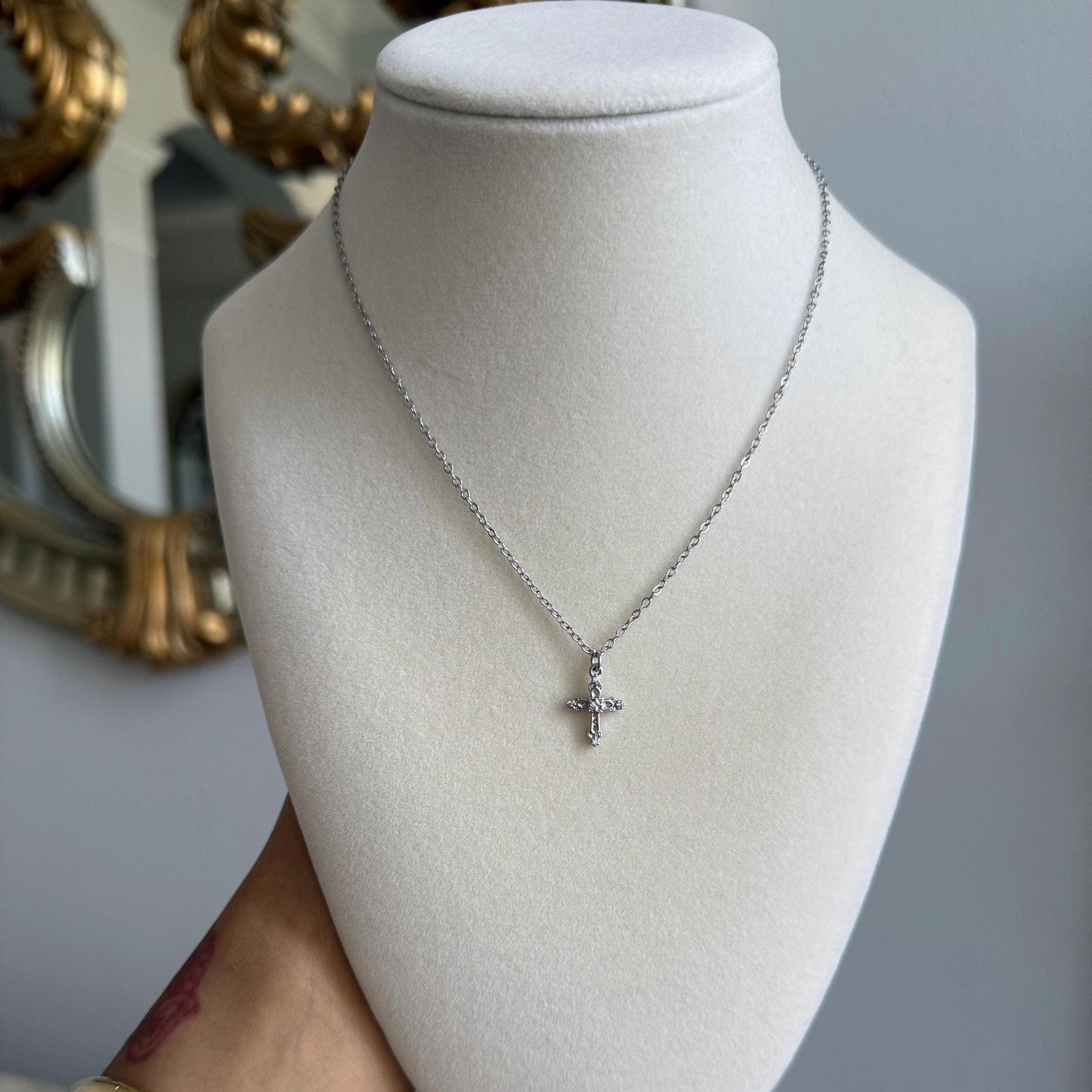 Vintage Silver Cross - Etsy