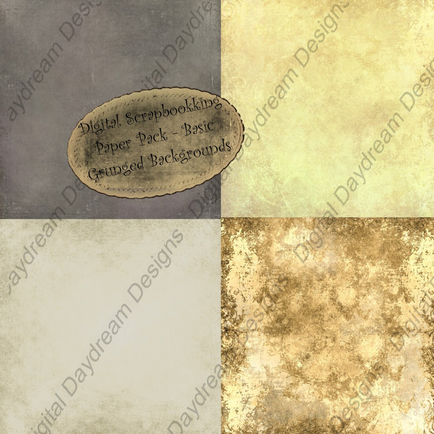 Instant Download Digital Printable Scrapbooking Background Paper Kit ...